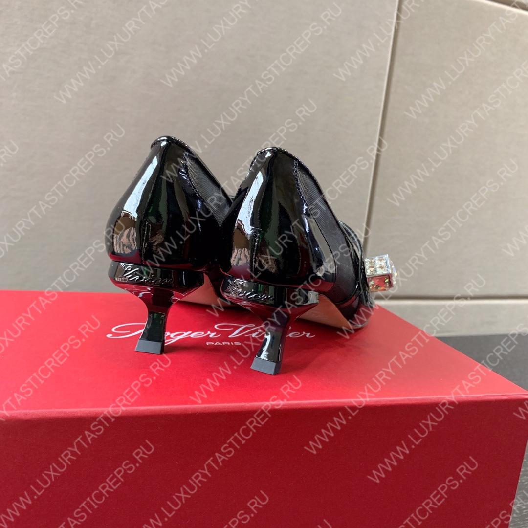 ROGER VIVIER VIRGULE BABIES PUMPS BLACK RVW63834