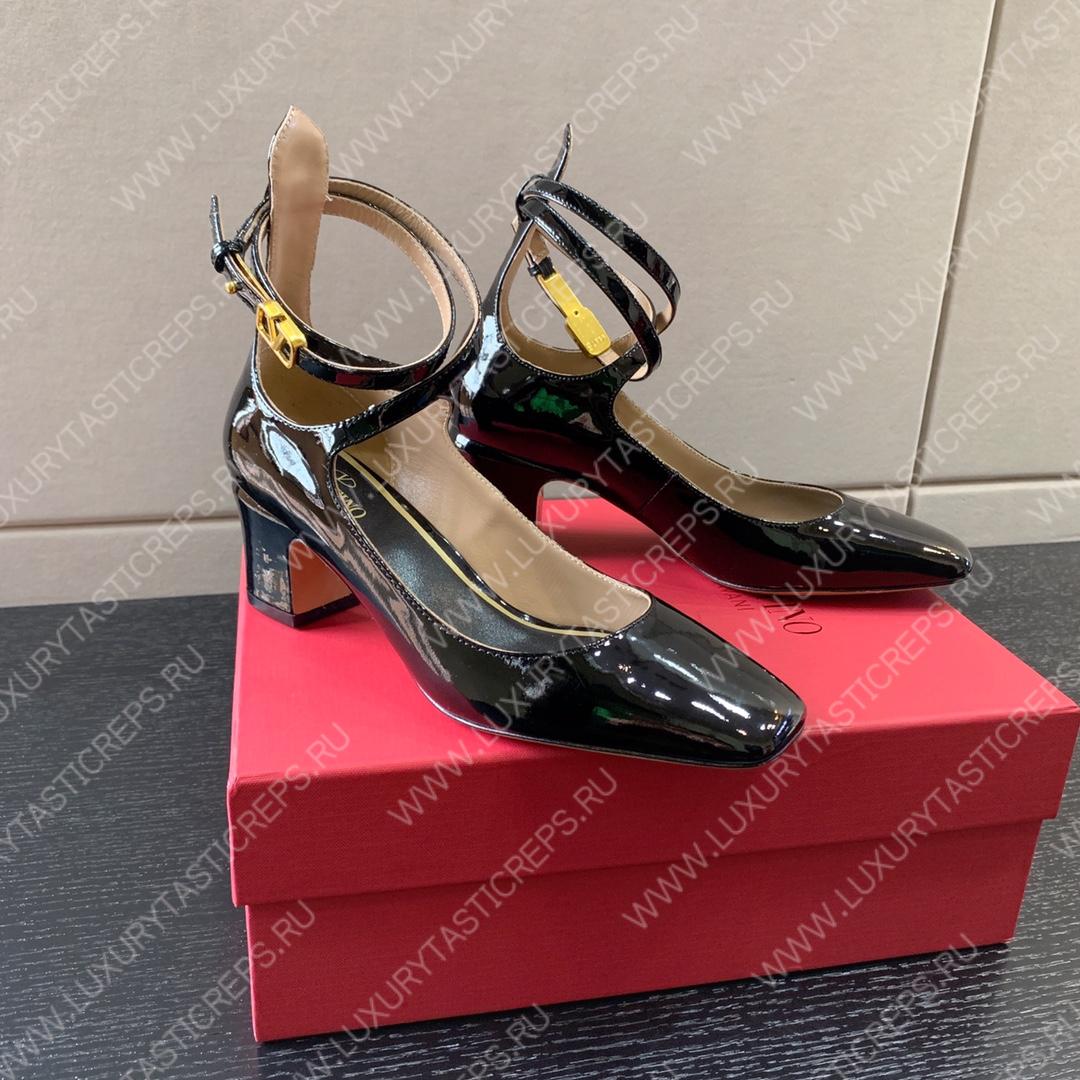 VALENTINO TAN-GO PATENT PUMP BLACK 2W2S0FW5VNEI16