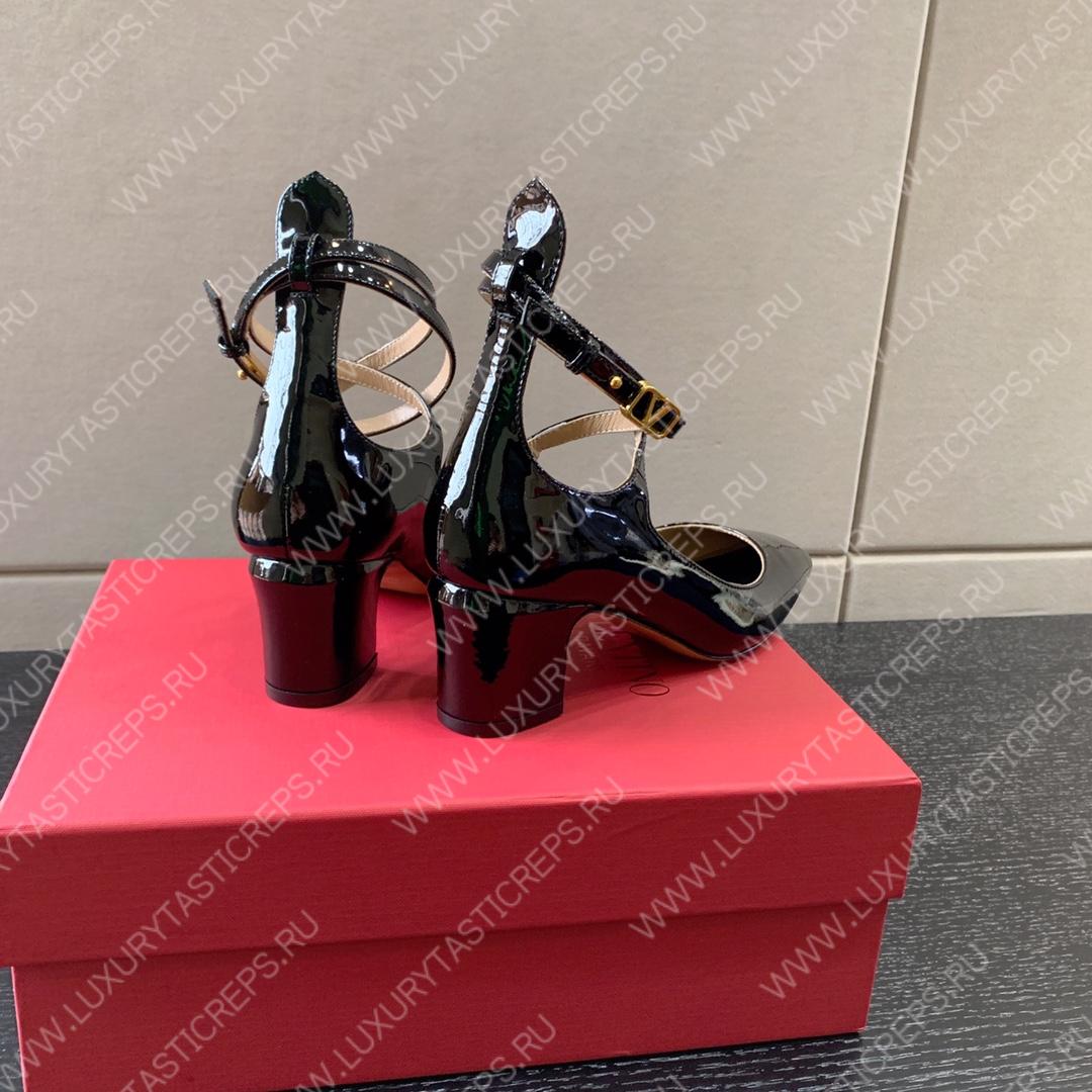 VALENTINO TAN-GO PATENT PUMP BLACK 2W2S0FW5VNEI16