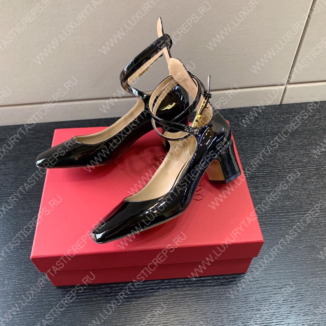 VALENTINO TAN-GO PATENT PUMP BLACK 2W2S0FW5VNEI16