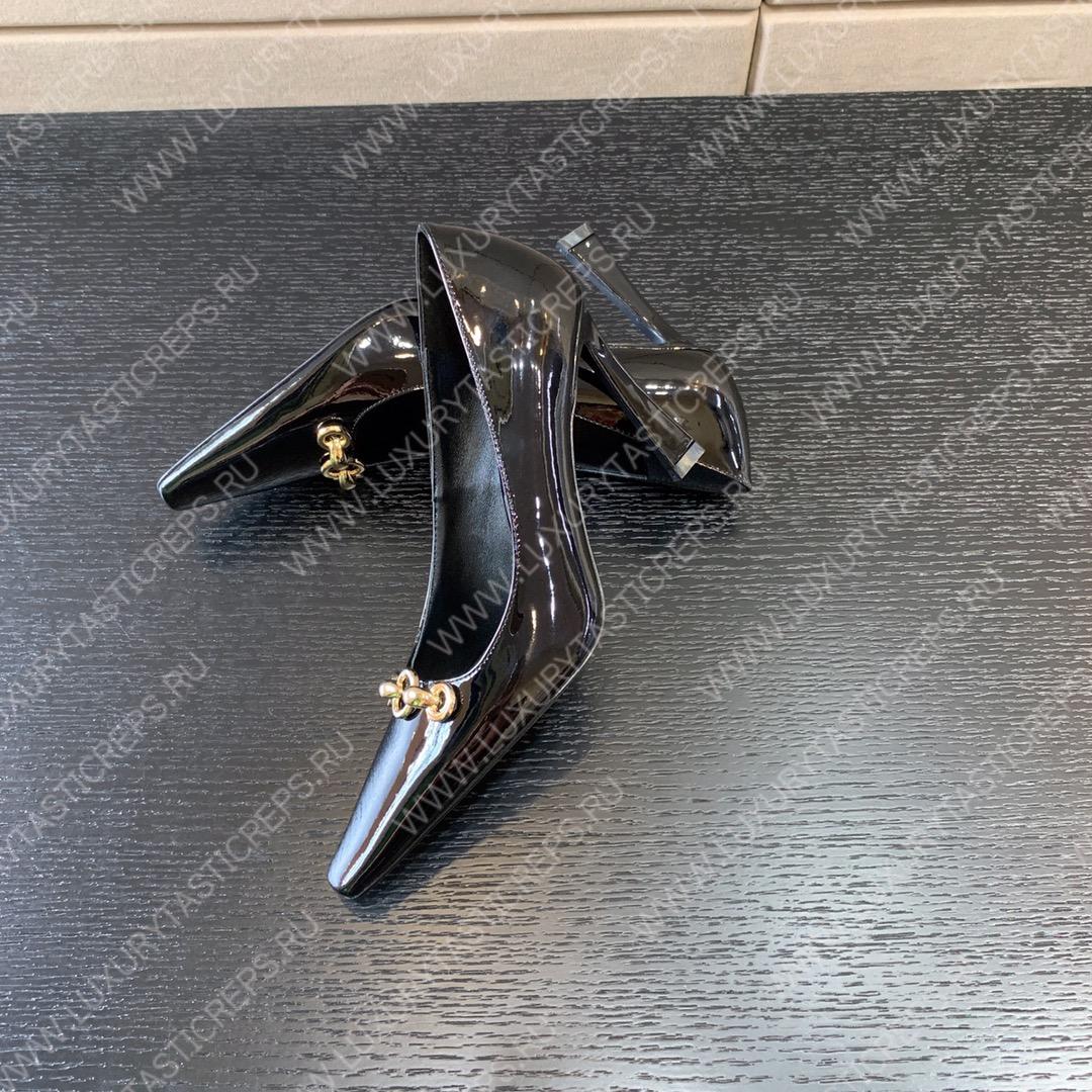 YVES SAINT LAURENT TOM 40 T.DREAM SLING BACK PUMPS NERO 7091741TVKK