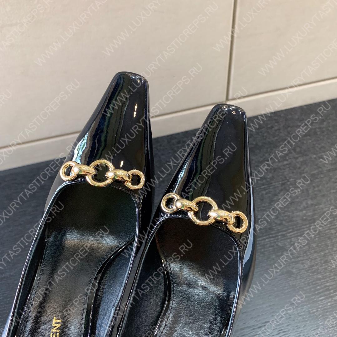 YVES SAINT LAURENT TOM 40 T.DREAM SLING BACK PUMPS NERO 7091741TVKK