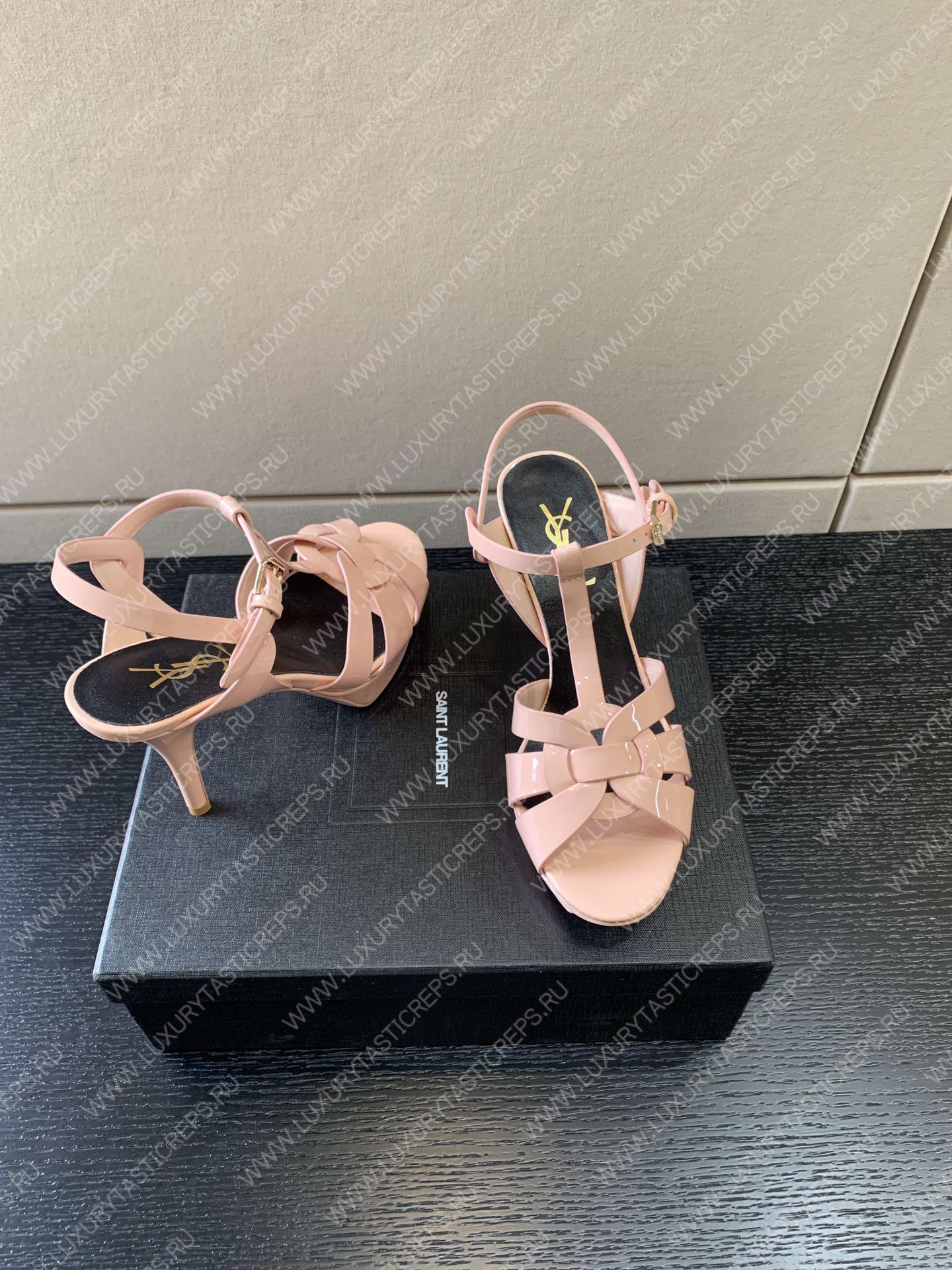 YVES SAINT LAURENT TRUBUTE PLATFORM SANDAL PINK 315487AA