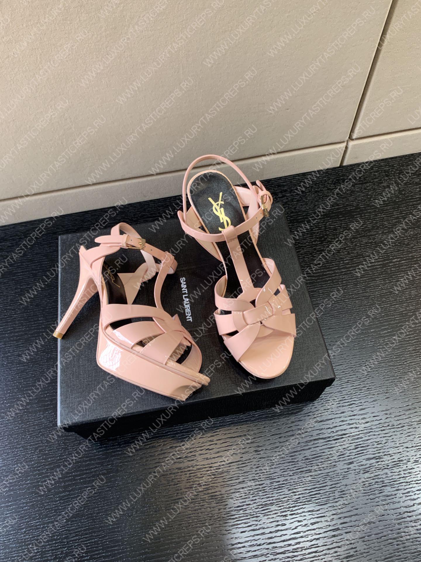 YVES SAINT LAURENT TRUBUTE PLATFORM SANDAL PINK 315487AA