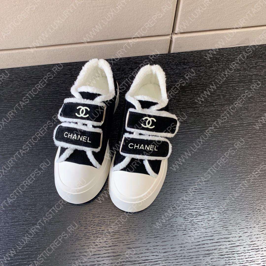 Ch*el sneakers black and white g39978