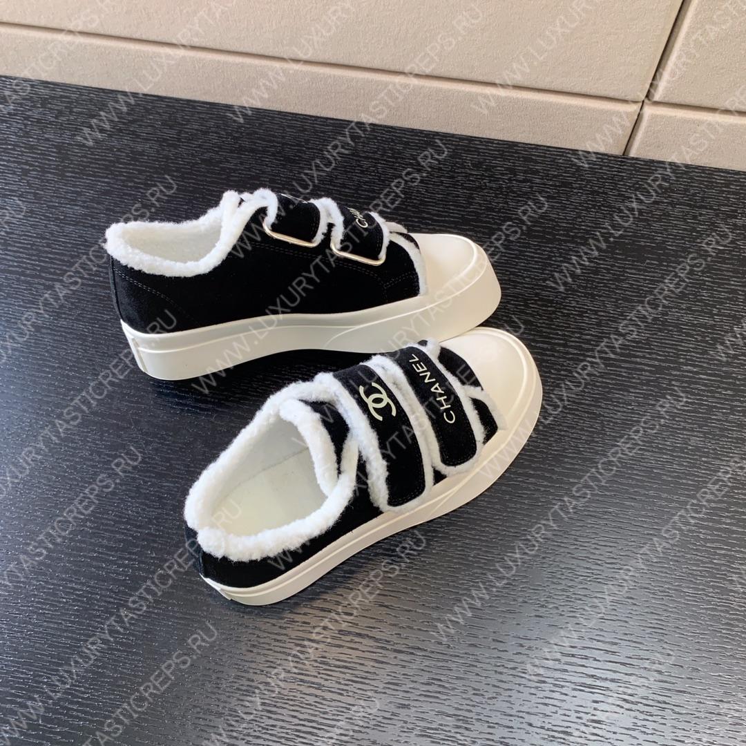 Ch*el sneakers black and white g39978