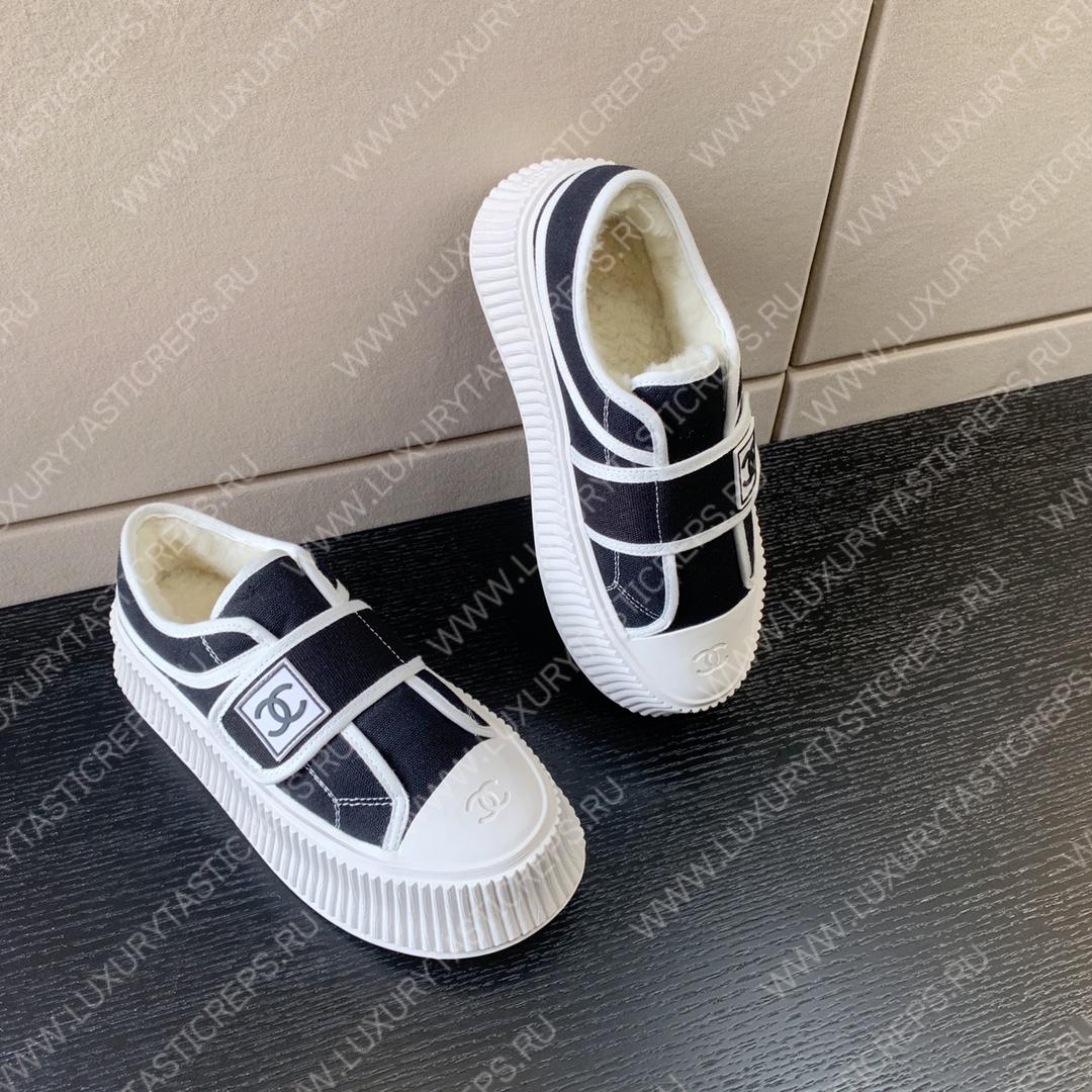 Ch*el sneakers black and white g39978