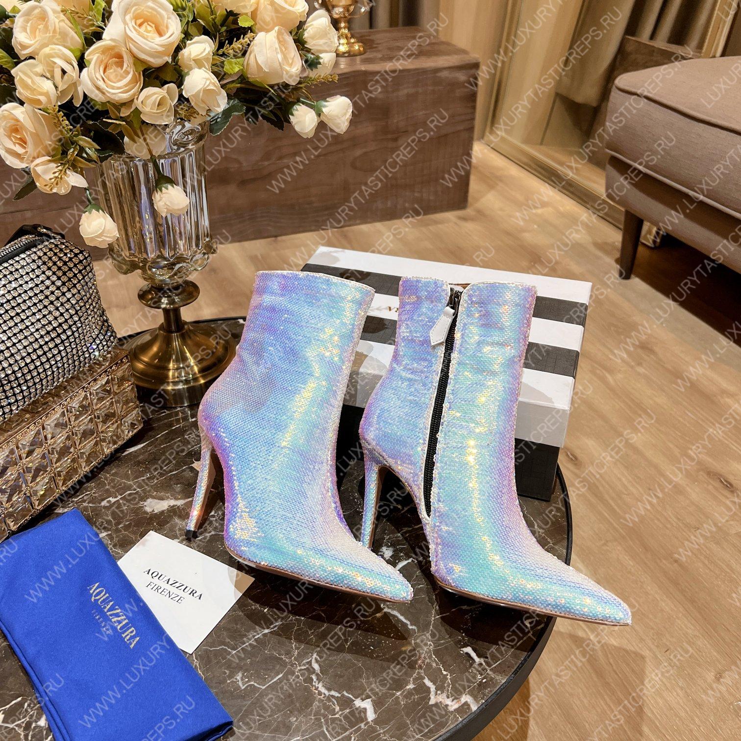 AQUAZURRA SAINT HONORE BOOTIE WHITE SHOMIDB1