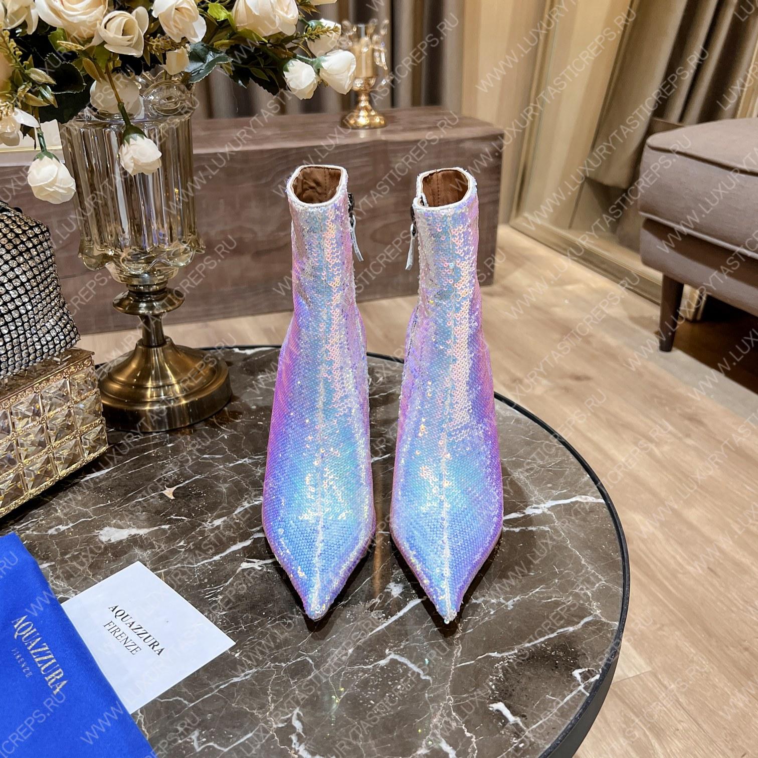 AQUAZURRA SAINT HONORE BOOTIE WHITE SHOMIDB1