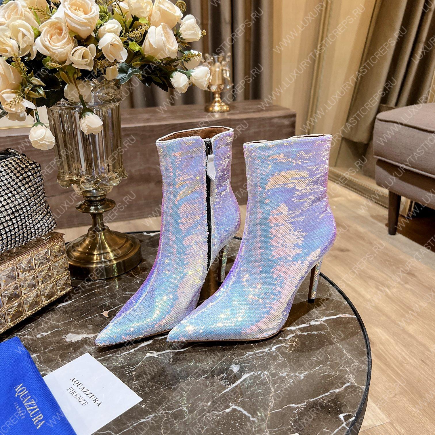 AQUAZURRA SAINT HONORE BOOTIE WHITE SHOMIDB1