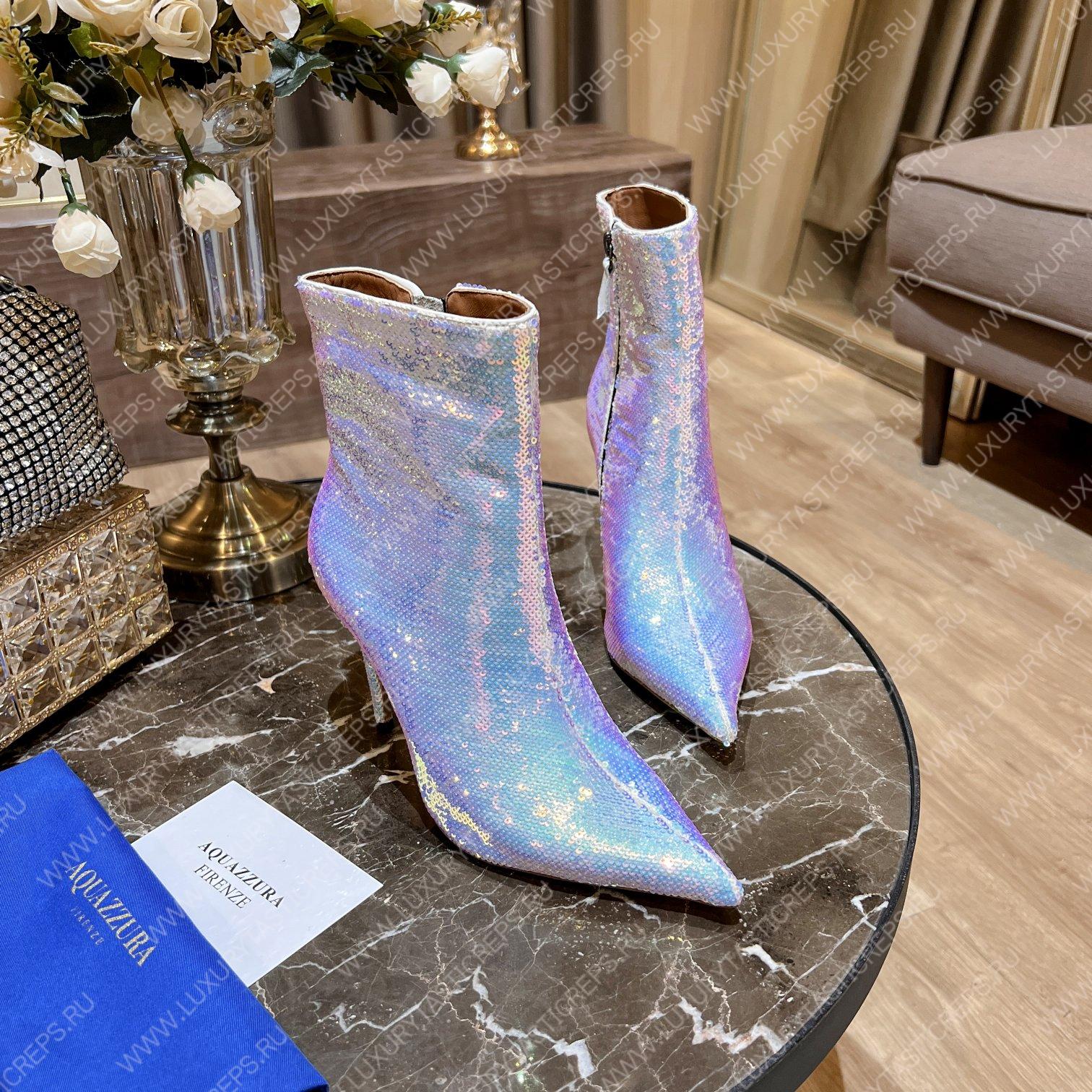 AQUAZURRA SAINT HONORE BOOTIE WHITE SHOMIDB1