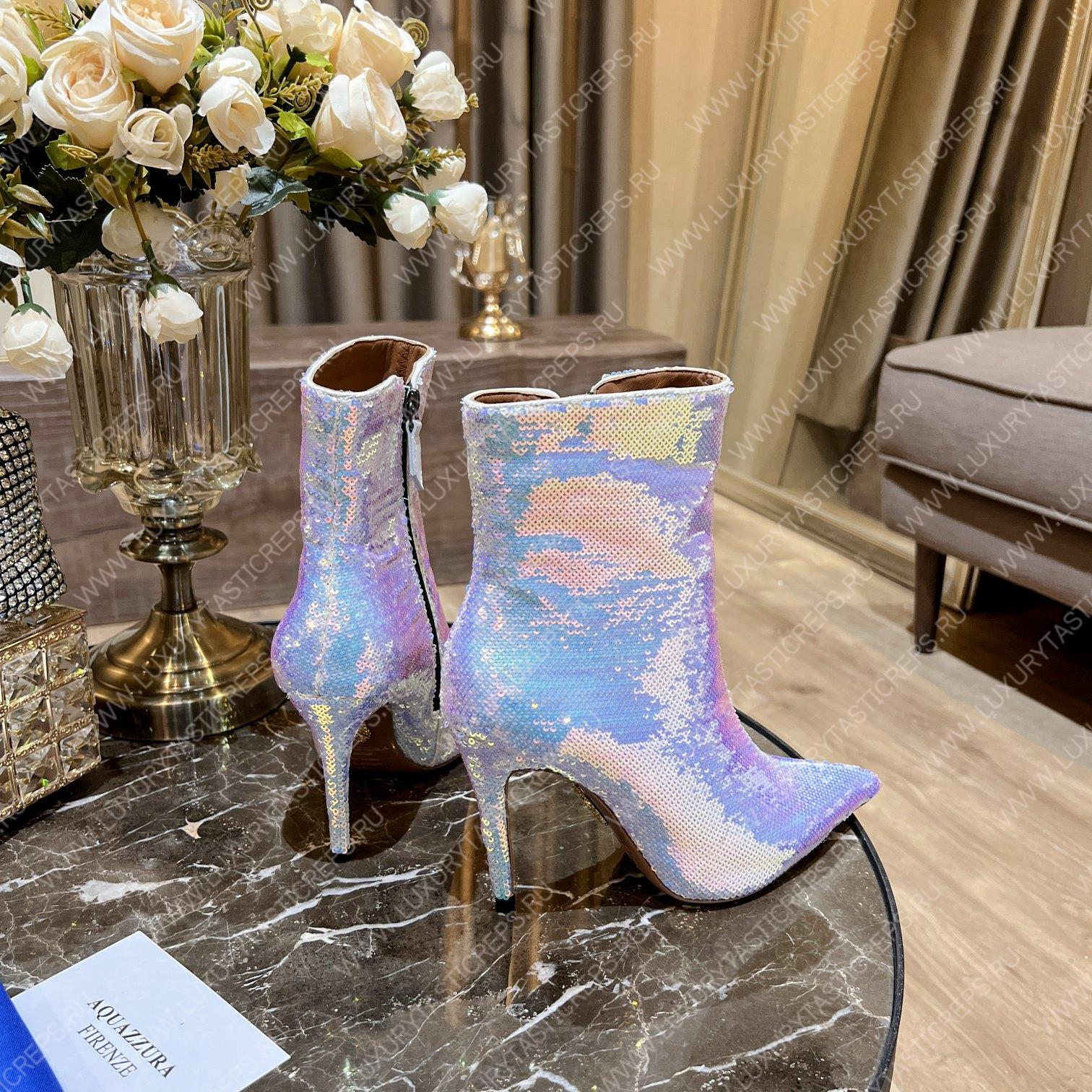 AQUAZURRA SAINT HONORE BOOTIE WHITE SHOMIDB1