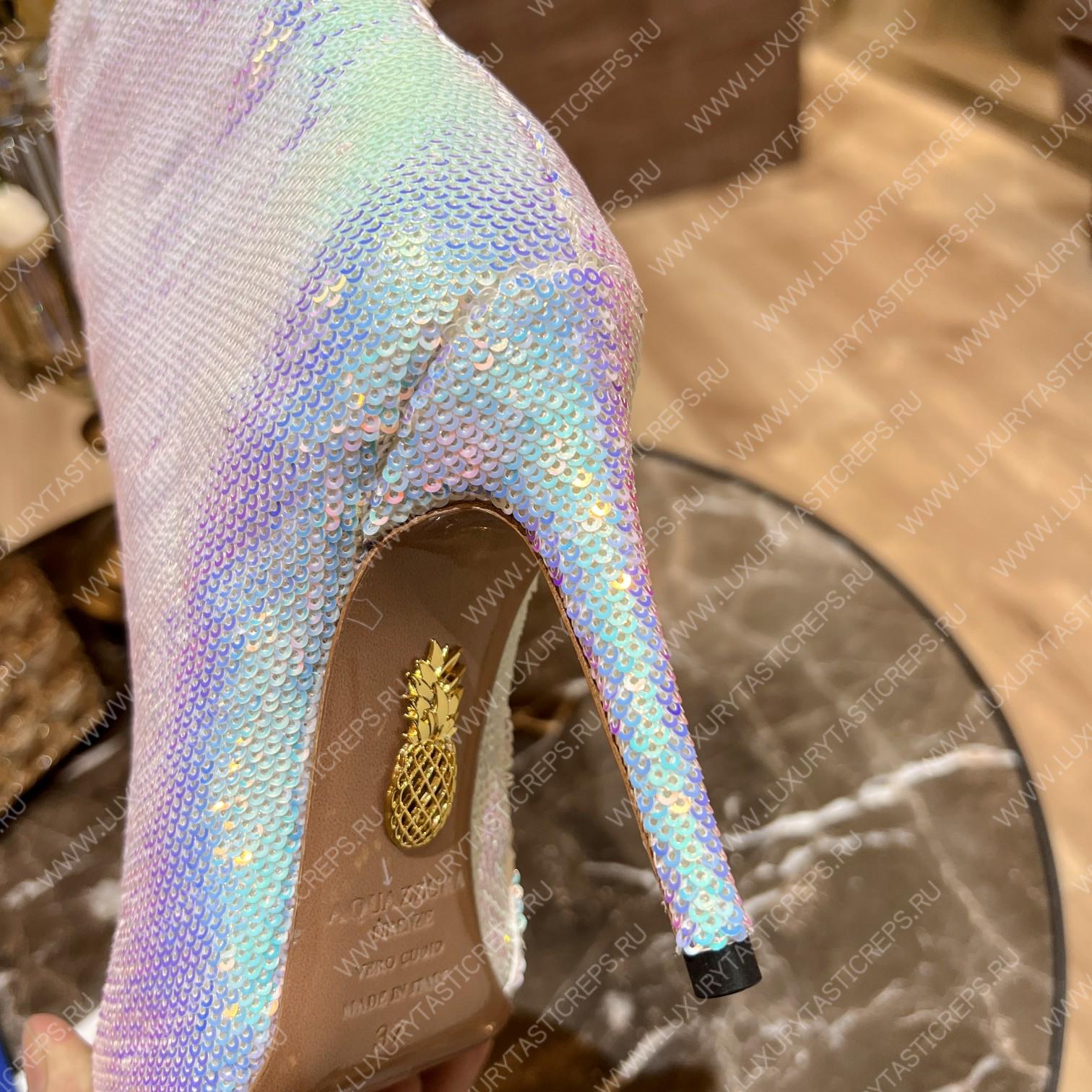 AQUAZURRA SAINT HONORE BOOTIE WHITE SHOMIDB1