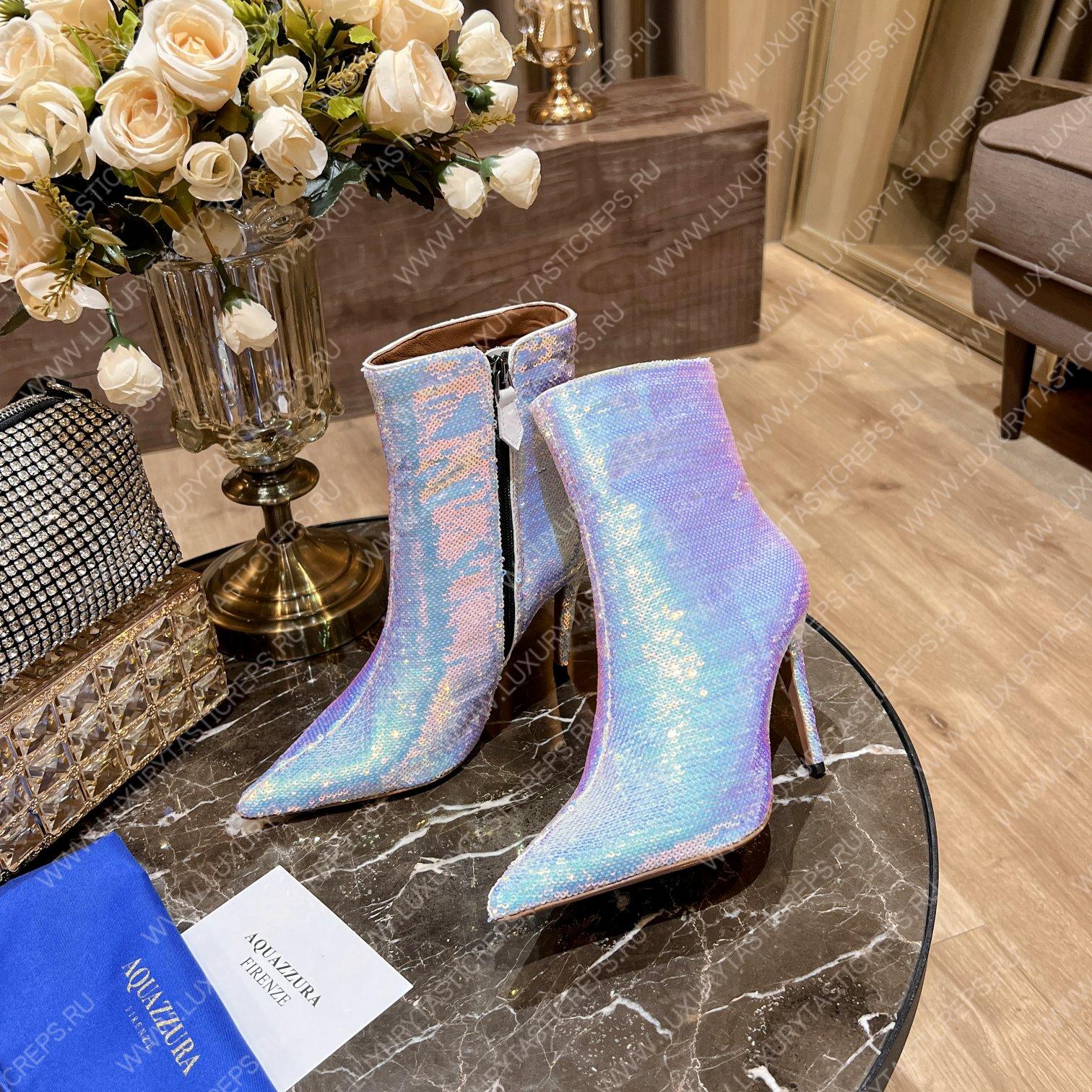 AQUAZURRA SAINT HONORE BOOTIE WHITE SHOMIDB1