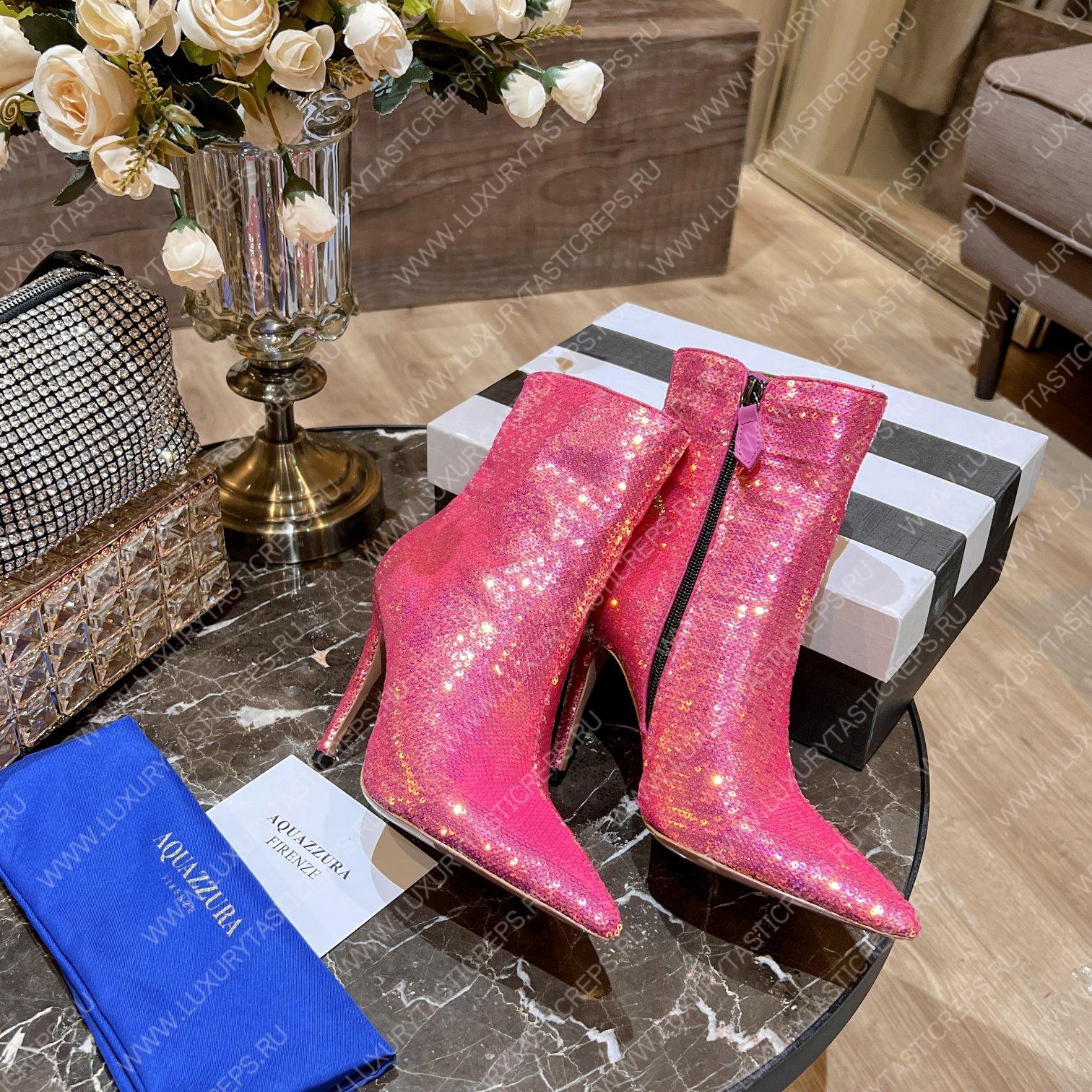 AQUAZURRA SAINT HONORE BOOTIE PINK SHOMIDB1