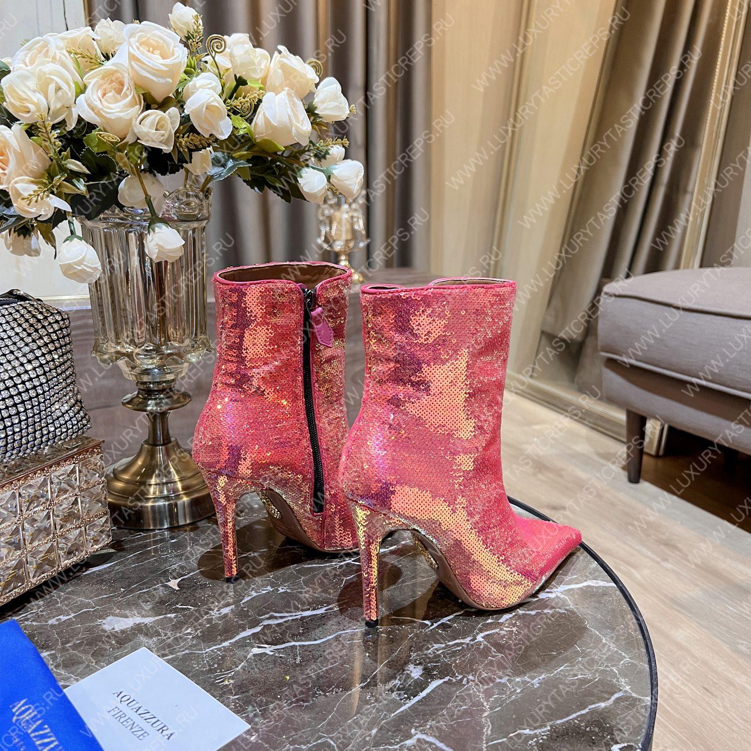 AQUAZURRA SAINT HONORE BOOTIE PINK SHOMIDB1