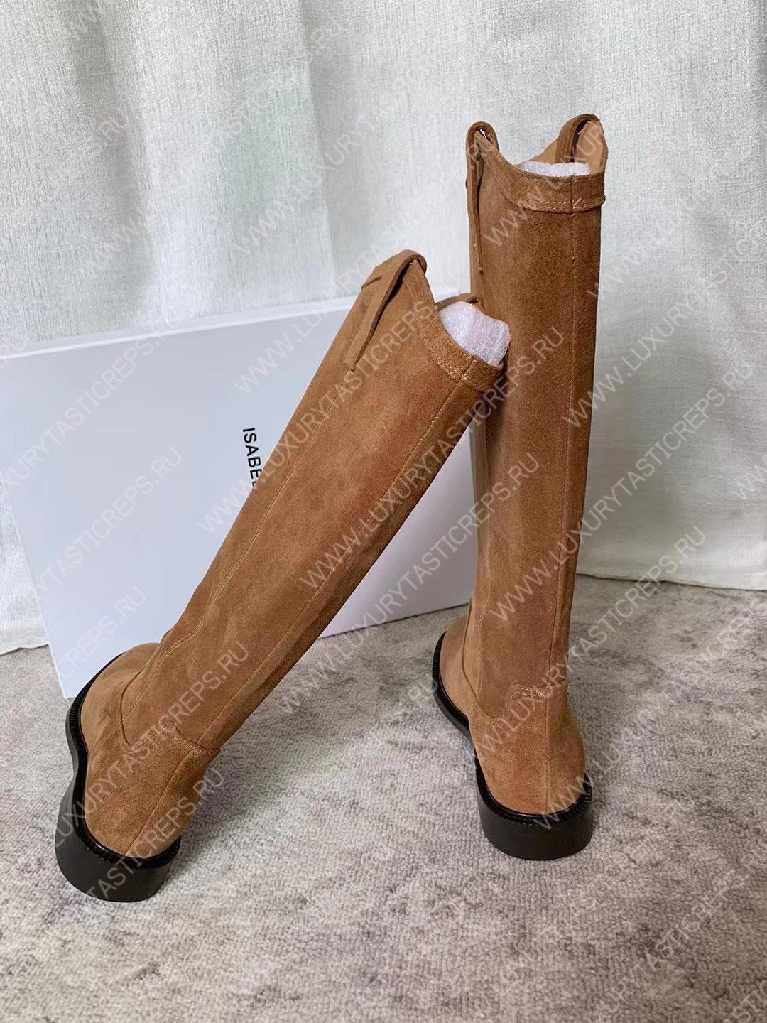 ISABEL MARANT SUEDE LEATHER BOOTS TAUPE BT0011FA