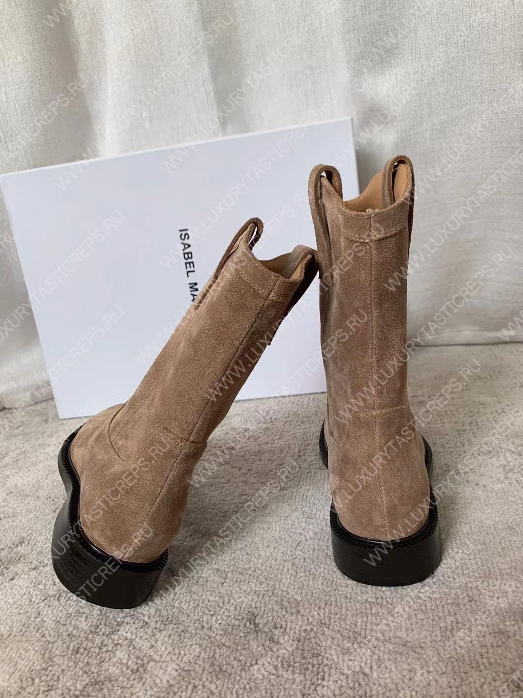 ISABEL MARANT SUSEE SUEDE ANKLE BOOTS TAUPE BO0009FA