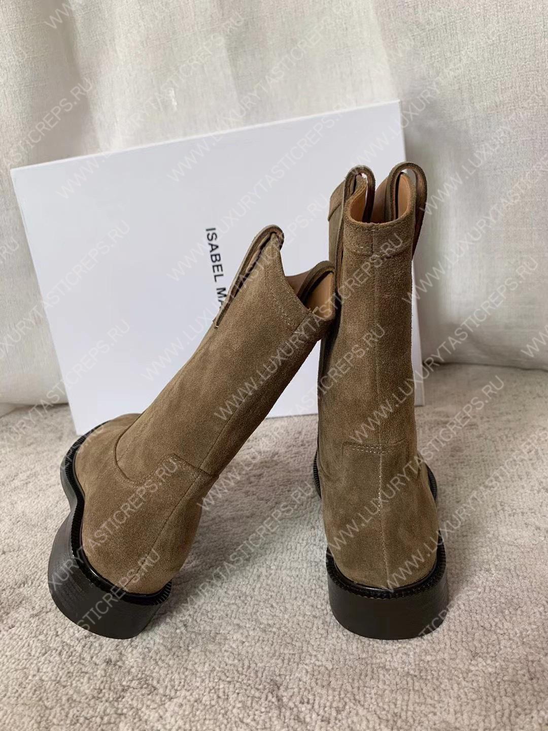 ISABEL MARANT SUSEE SUEDE ANKLE BOOTS TAUPE BO0009FA