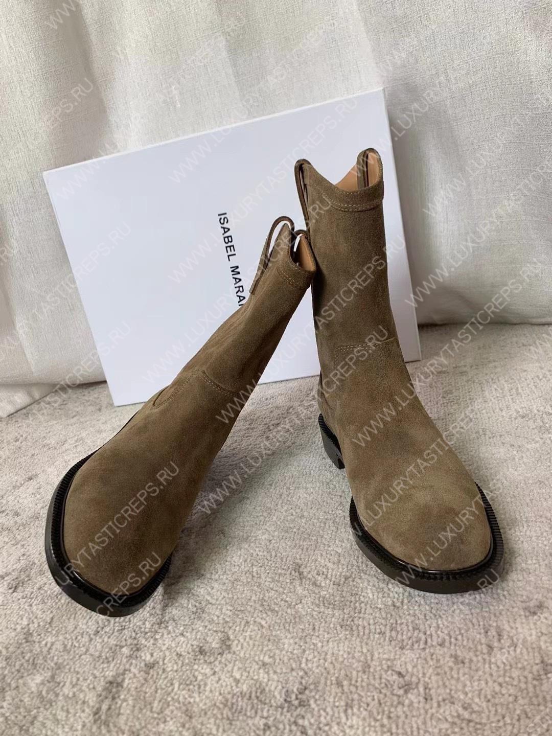 ISABEL MARANT SUSEE SUEDE ANKLE BOOTS TAUPE BO0009FA