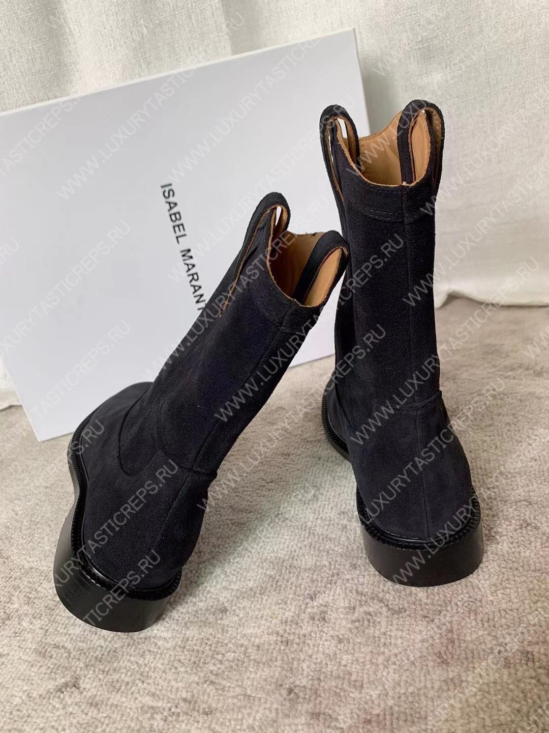 ISABEL MARANT SUSEE SUEDE ANKLE BOOTS BLACK BO0009FA