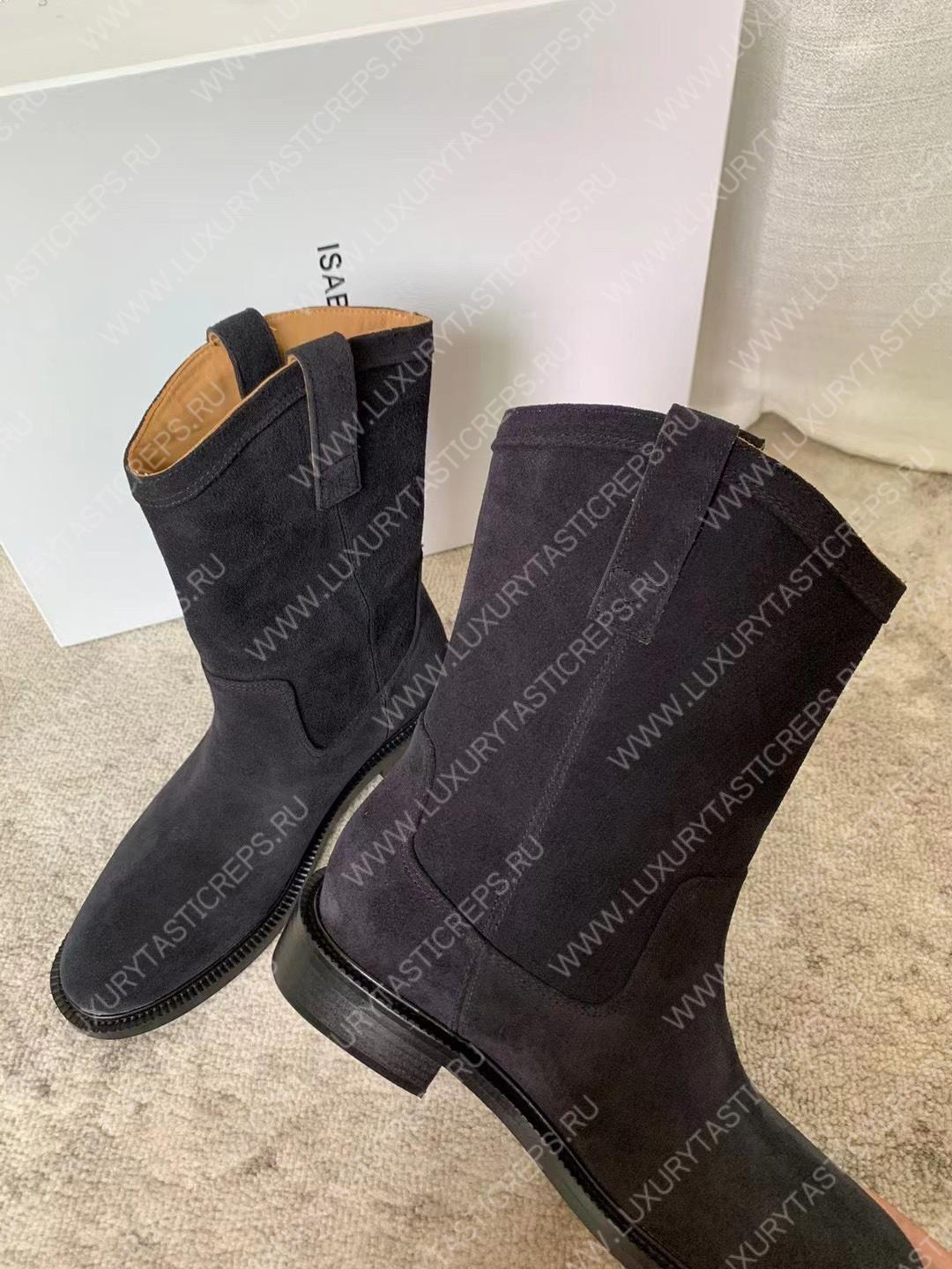 ISABEL MARANT SUSEE SUEDE ANKLE BOOTS BLACK BO0009FA