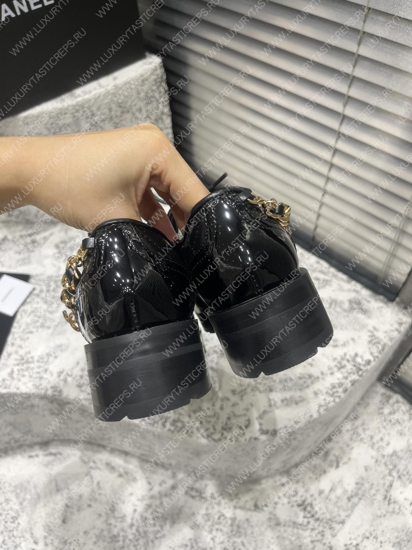 Ch*el lace-up boots black g39393