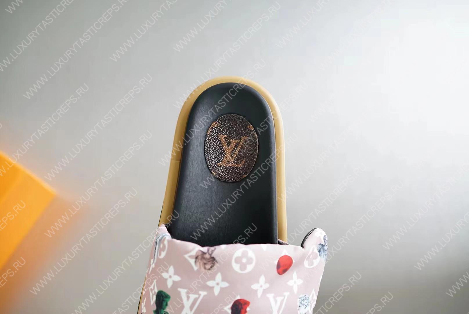 l**is V*t*n pool pillow flat comfort mule white/multicolor 1aabkl