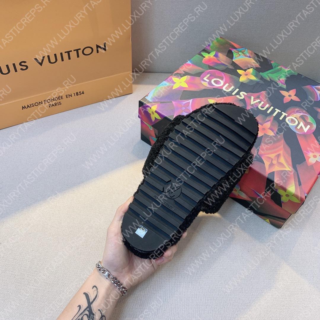 L**is vitton paseo flat comfort mule noir 1a8zin