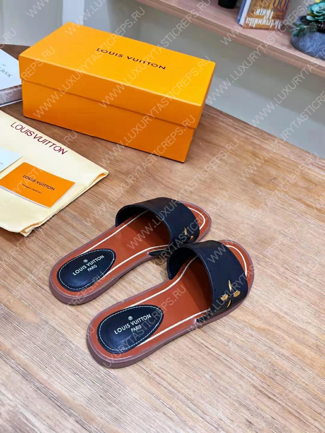 l**is V*t*n flat mule black 1aadiw