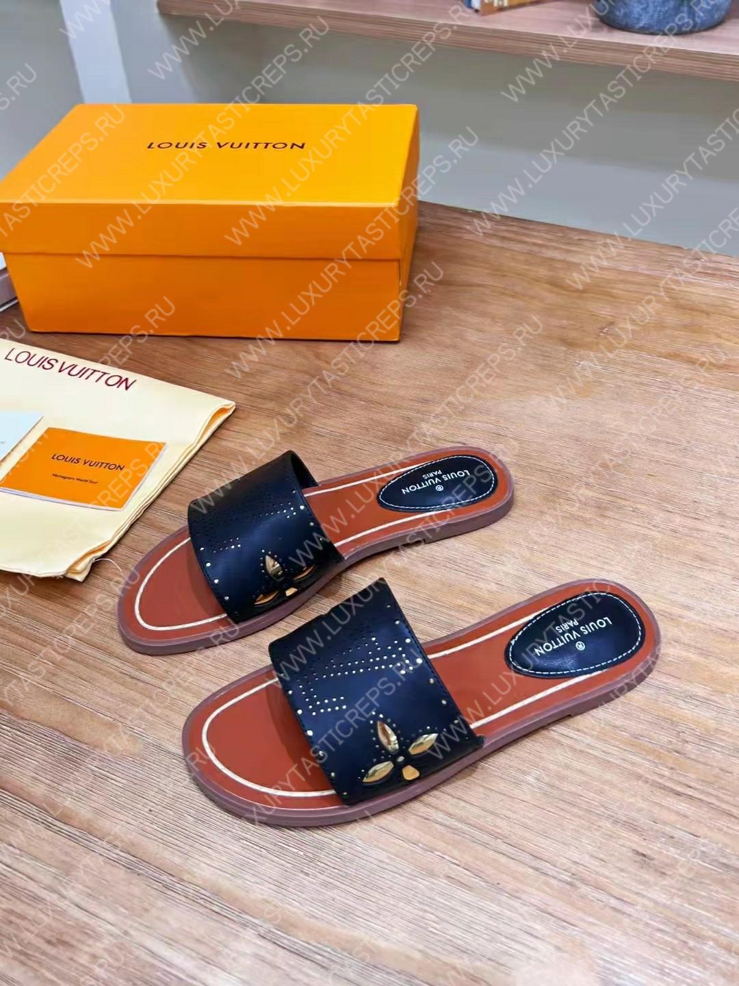 l**is V*t*n flat mule black 1aadiw