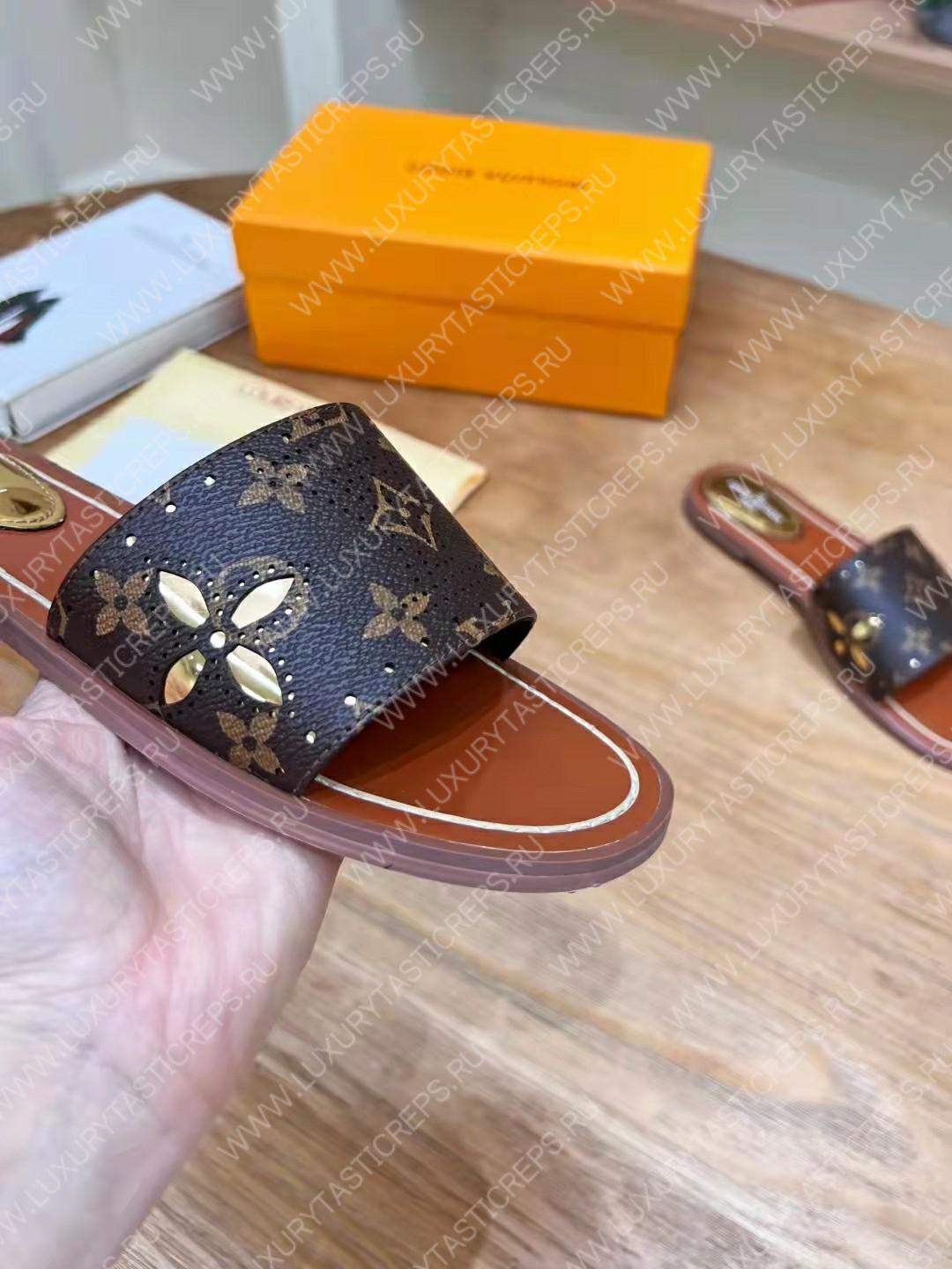 l**is V*t*n flat mule monogram coated canvas 1aadiw