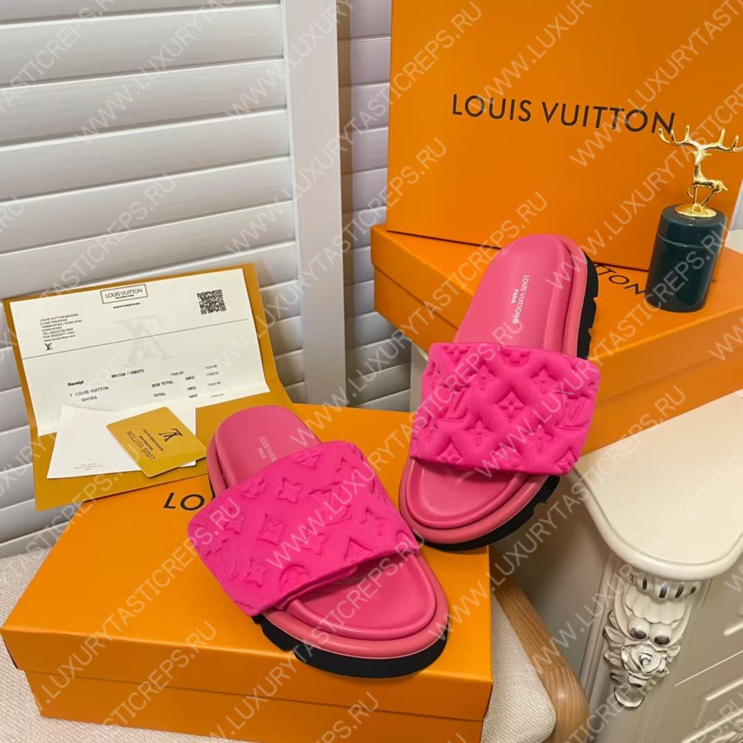 l**is V*t*n pool pillow flat comfort mule pink 1aabku