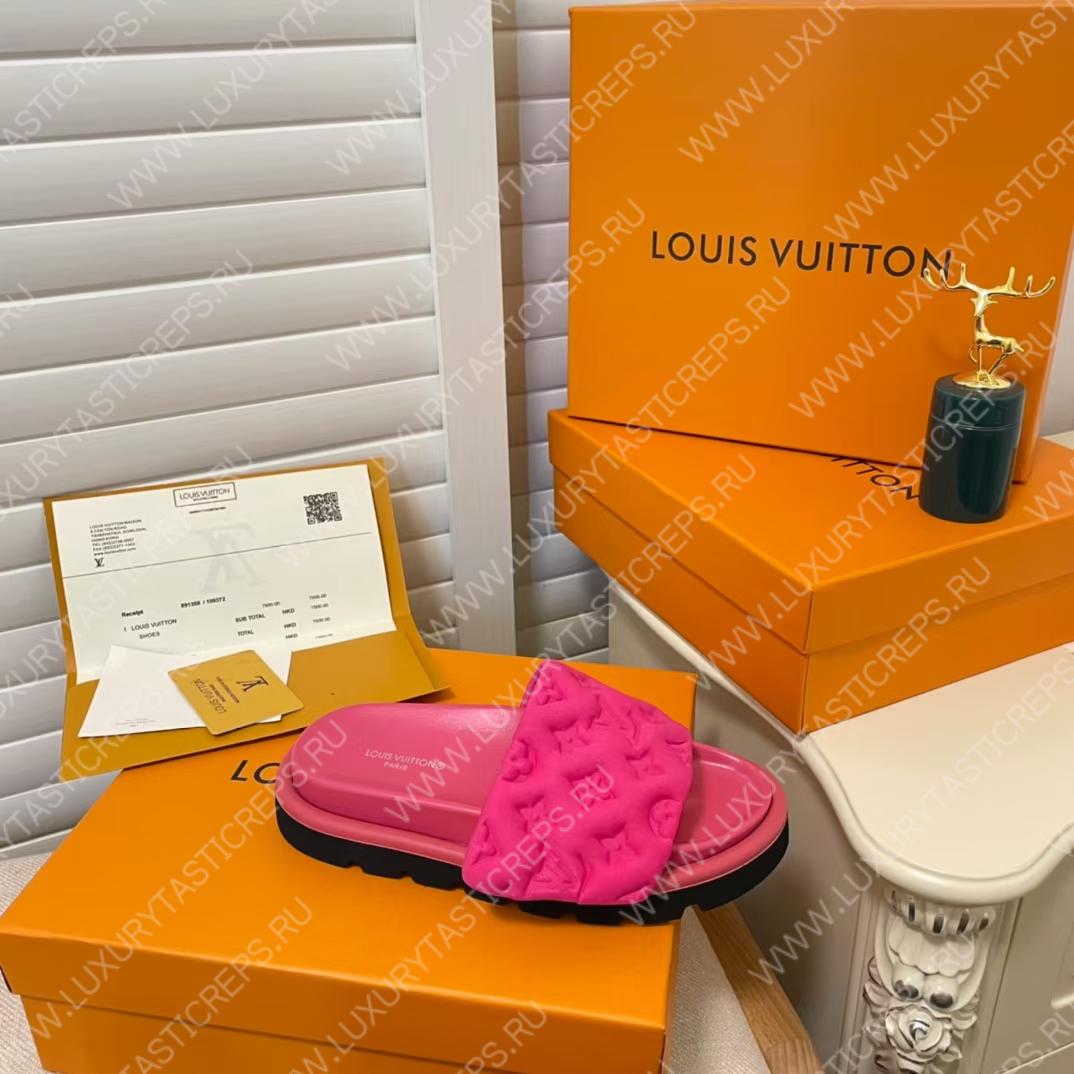 l**is V*t*n pool pillow flat comfort mule pink 1aabku