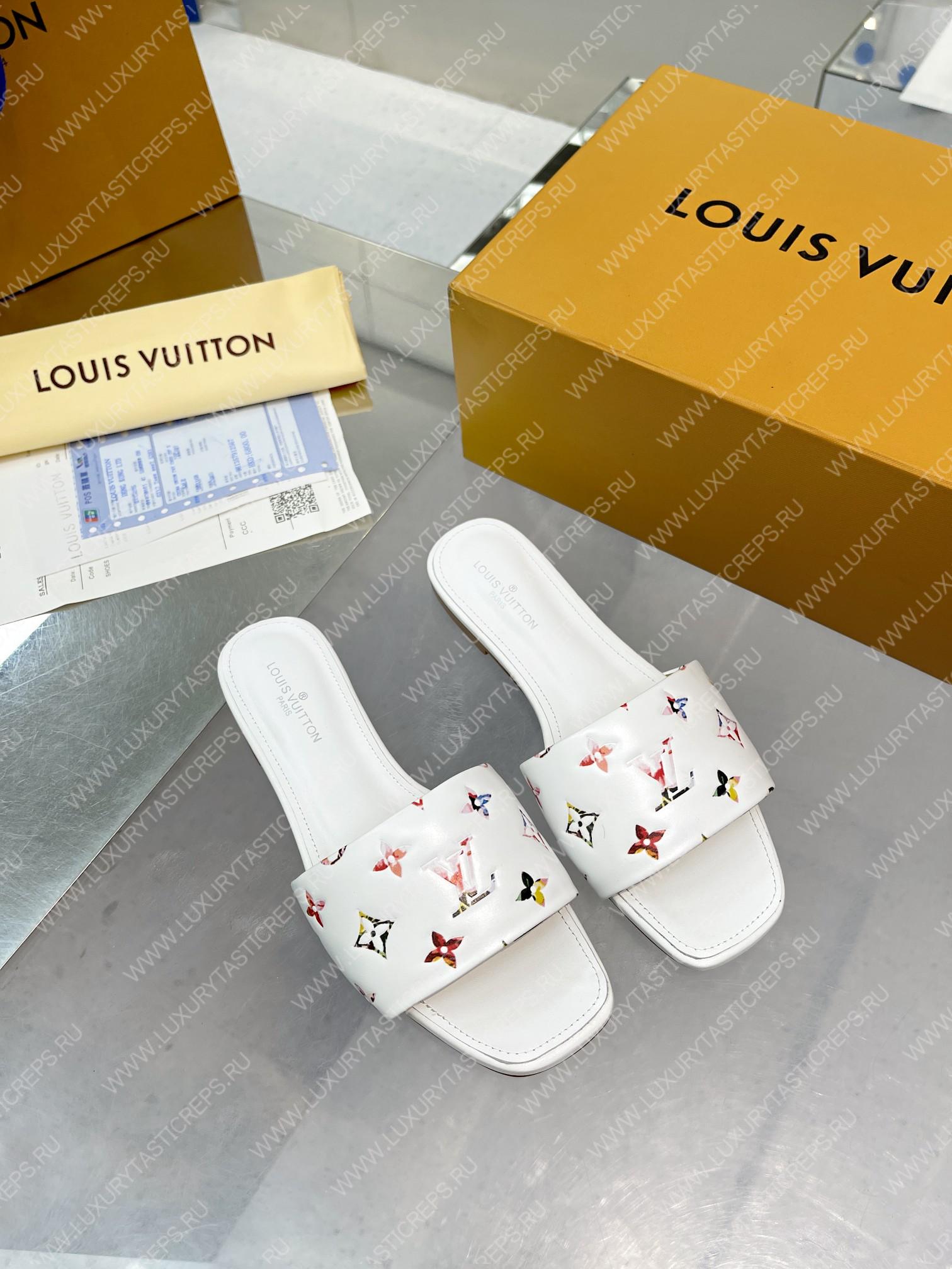 l**is V*t*n revival flat mules white 1aaor5