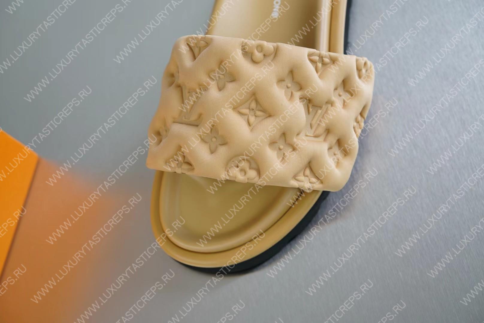 l**is V*t*n pool pillow flat comfort mule fawn 1aabku