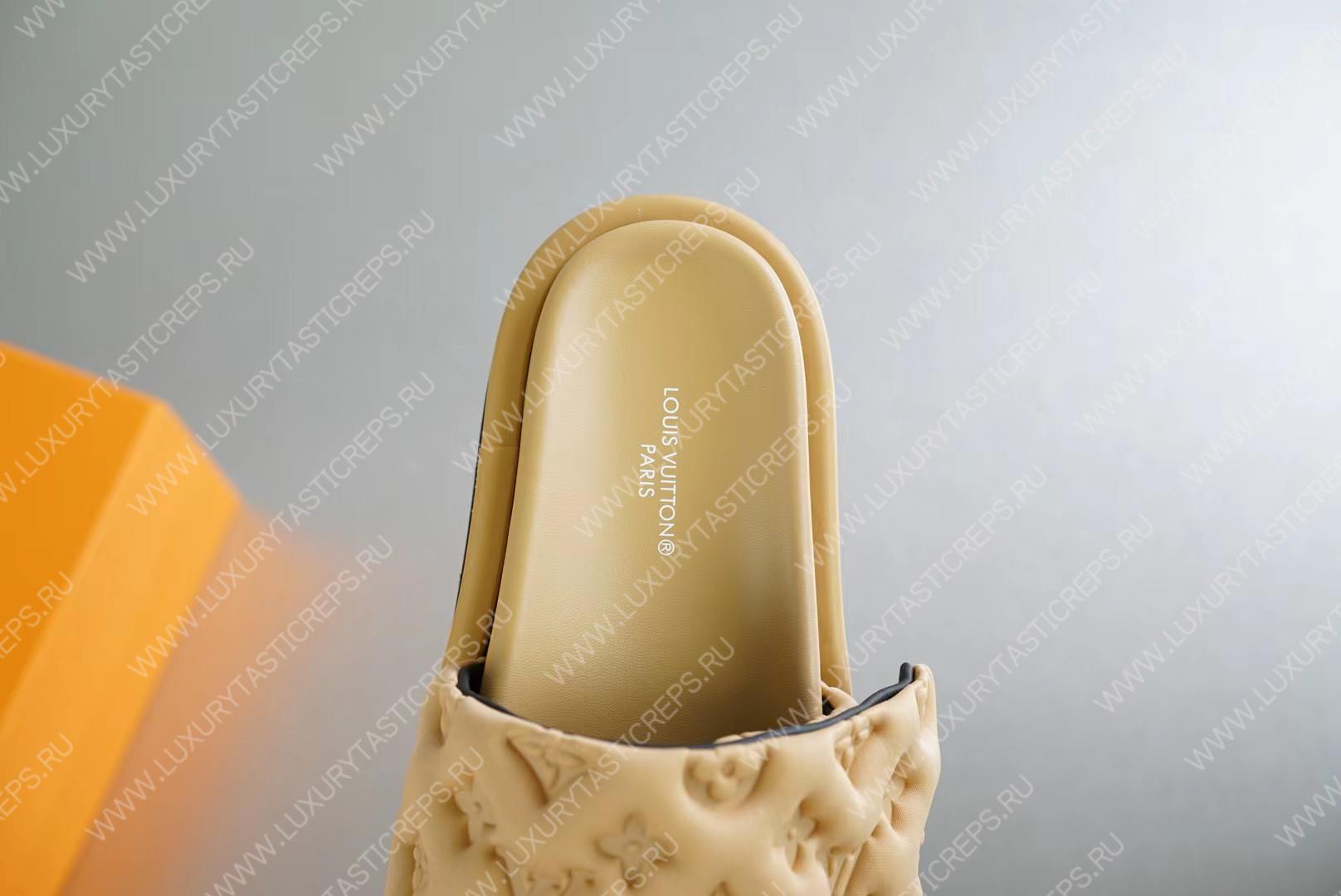 l**is V*t*n pool pillow flat comfort mule fawn 1aabku