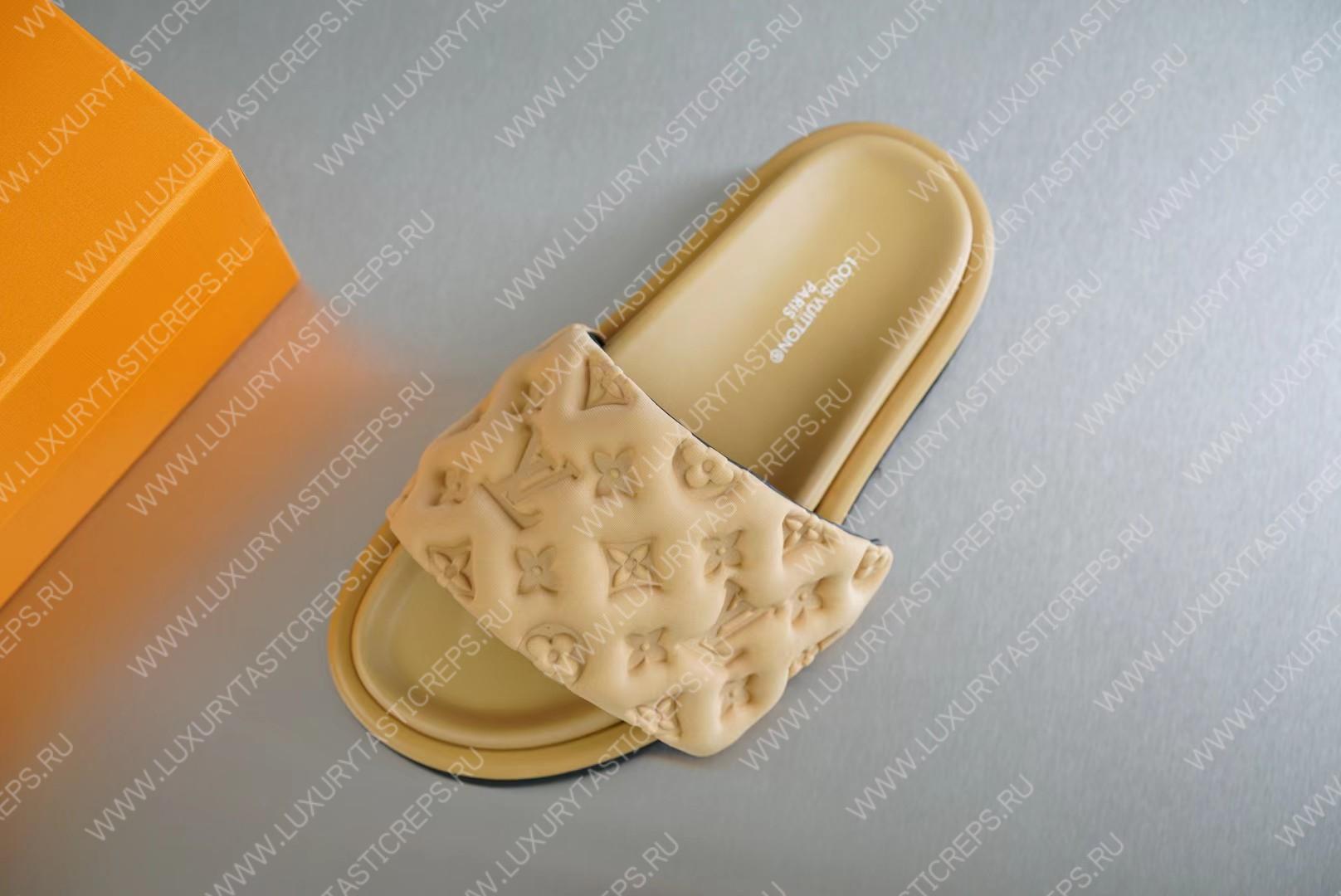 l**is V*t*n pool pillow flat comfort mule fawn 1aabku