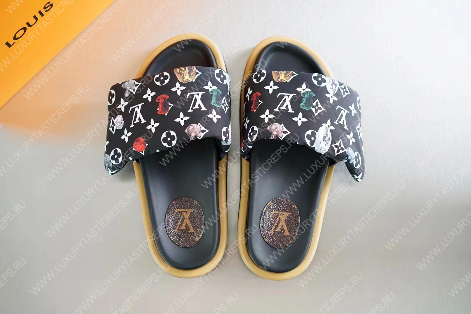 l**is V*t*n pool pillow flat comfort mule multicolor 1aabkl