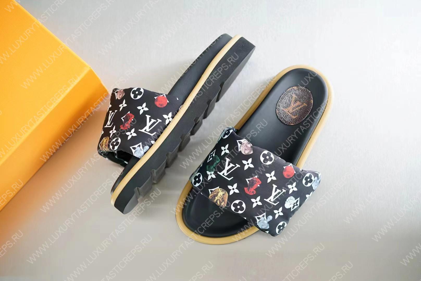 l**is V*t*n pool pillow flat comfort mule multicolor 1aabkl