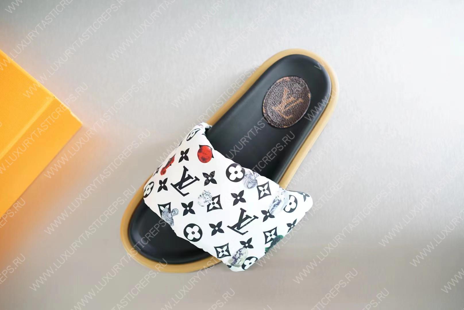 l**is V*t*n pool pillow flat comfort mule multicolor 1aabkl