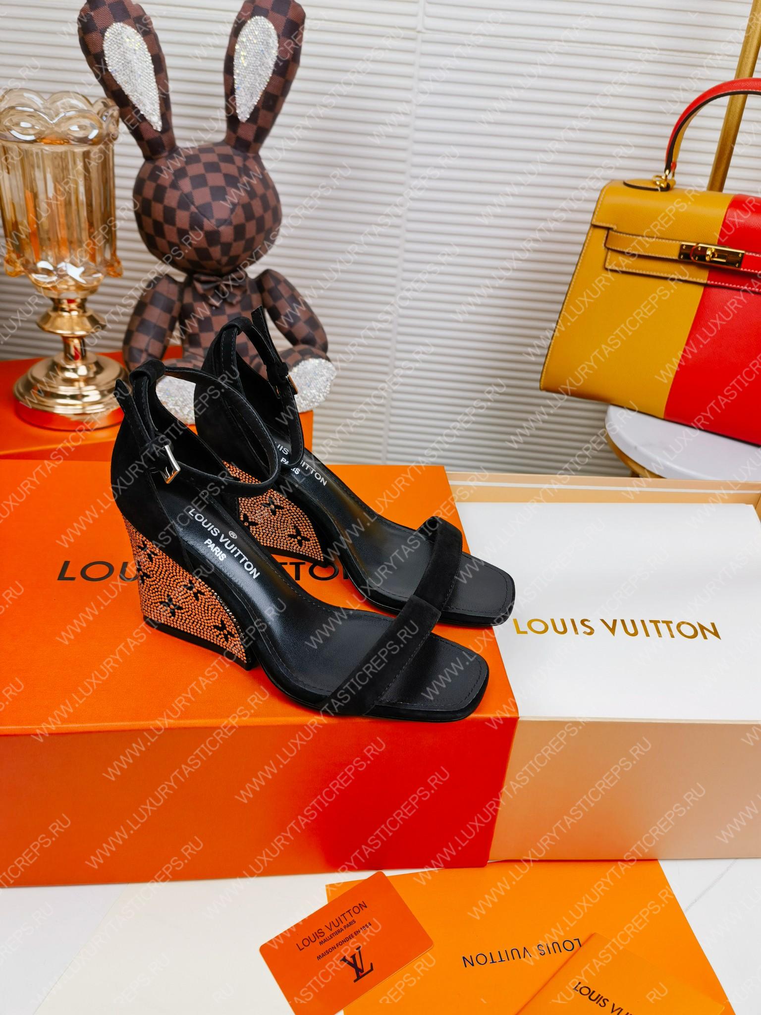 l**is V*t*n appeal wedge sandal black 1aacnr