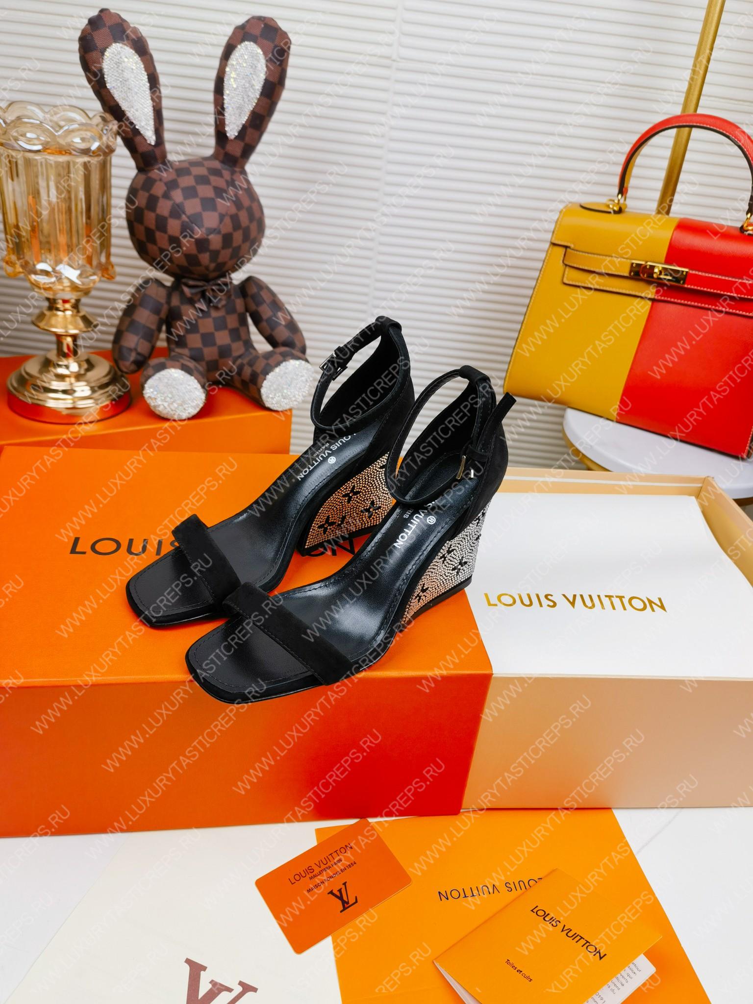 l**is V*t*n appeal wedge sandal black 1aacnr