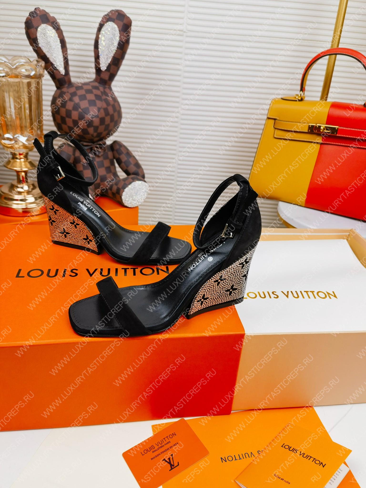 l**is V*t*n appeal wedge sandal black 1aacnr