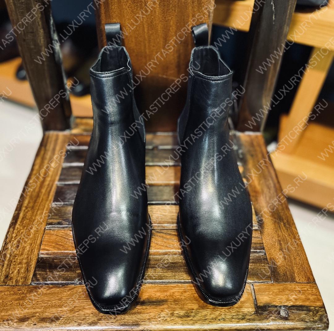 BERLUTI CARACTERE CAPRI BOOT NERO GRGIO S3644