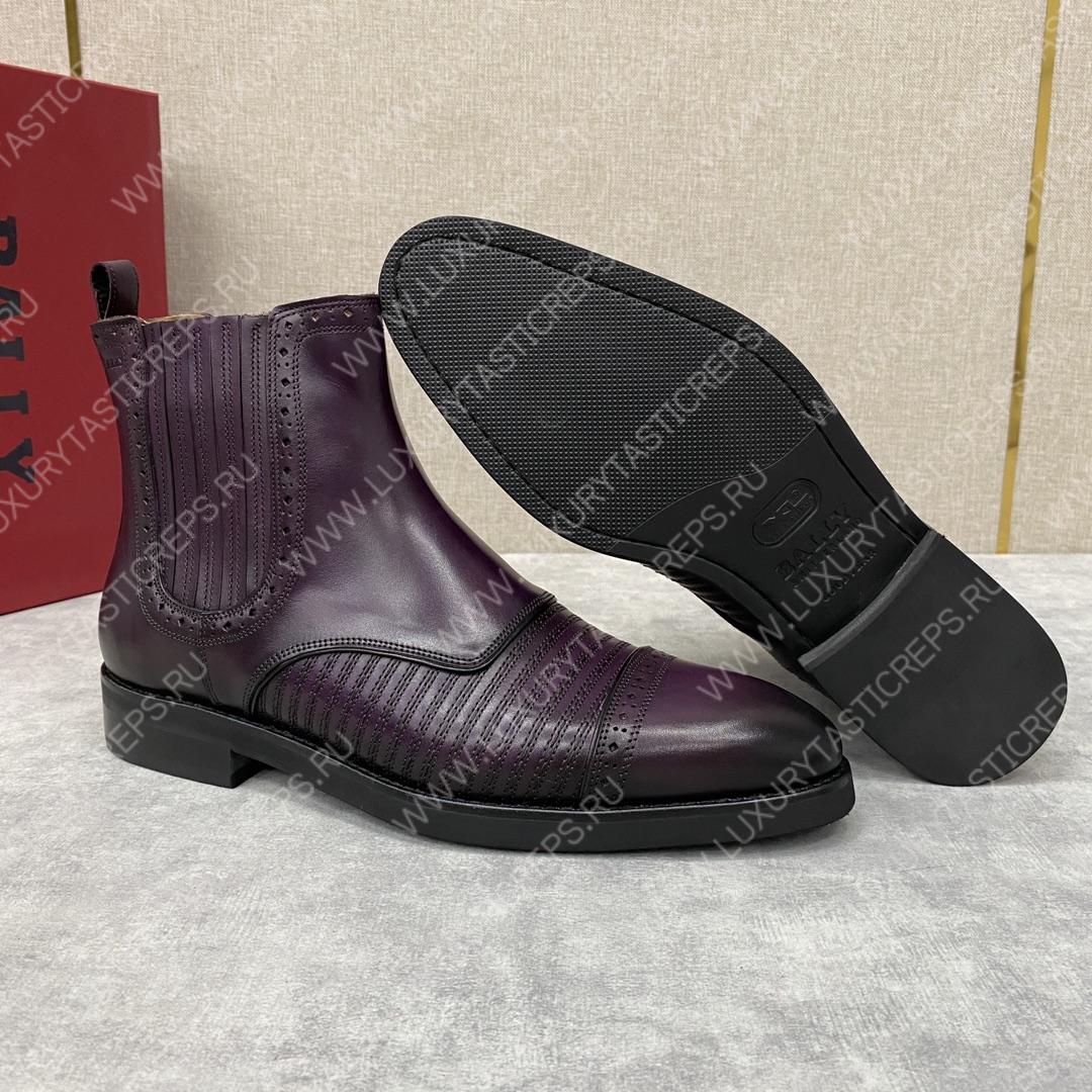 BERLUTI CURSIVE GALET SCRITTO BOOTS BURGUNDY S4077-V2