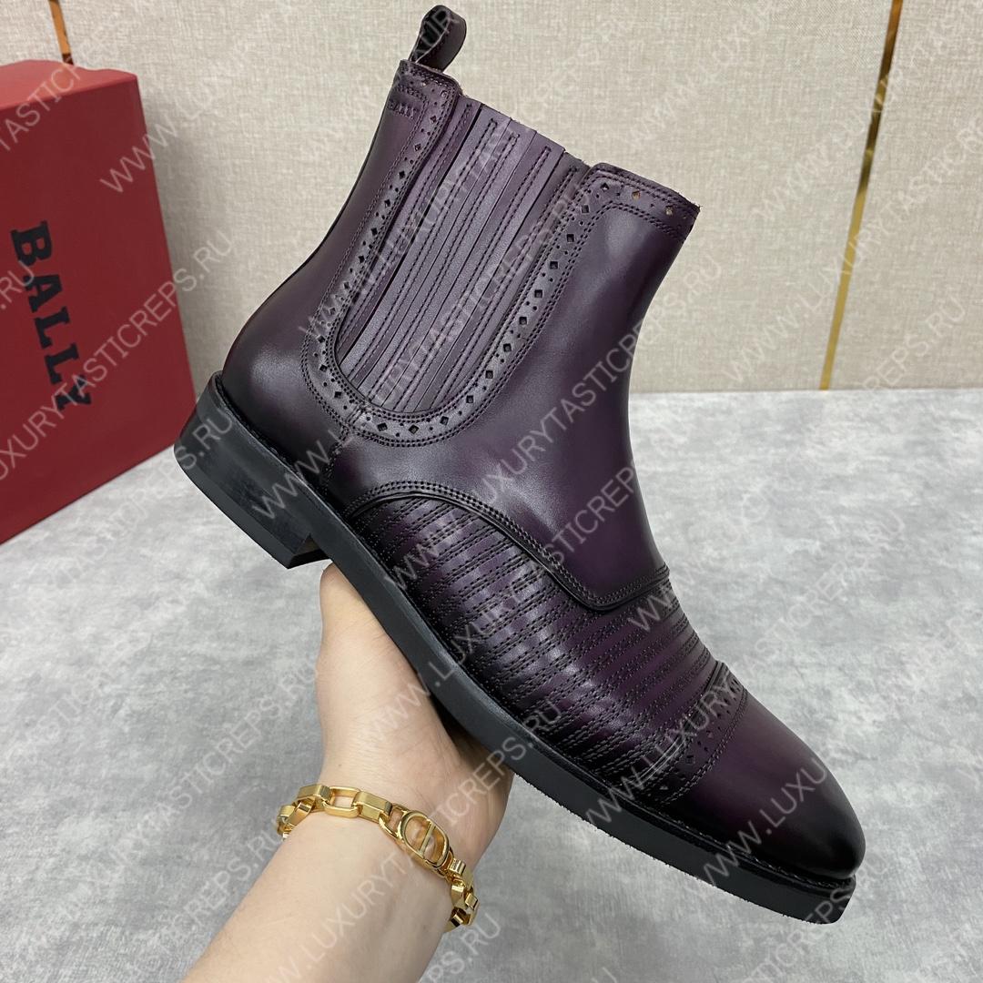 BERLUTI CURSIVE GALET SCRITTO BOOTS BURGUNDY S4077-V2