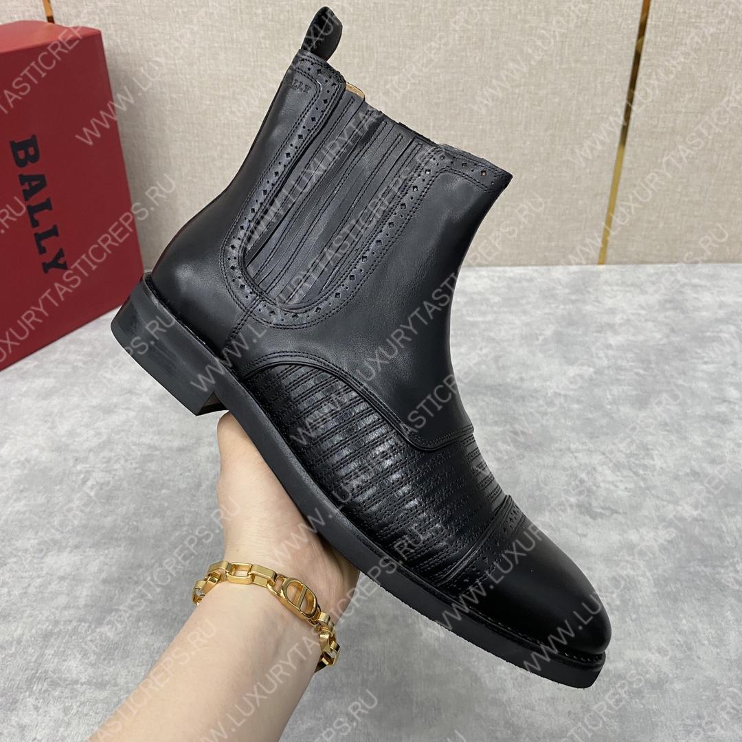 BERLUTI CURSIVE GALET SCRITTO BOOTS BLACK S4077-V2