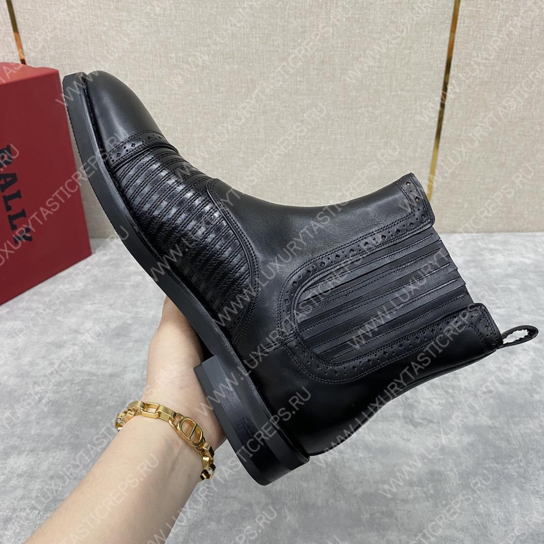 BERLUTI CURSIVE GALET SCRITTO BOOTS BLACK S4077-V2