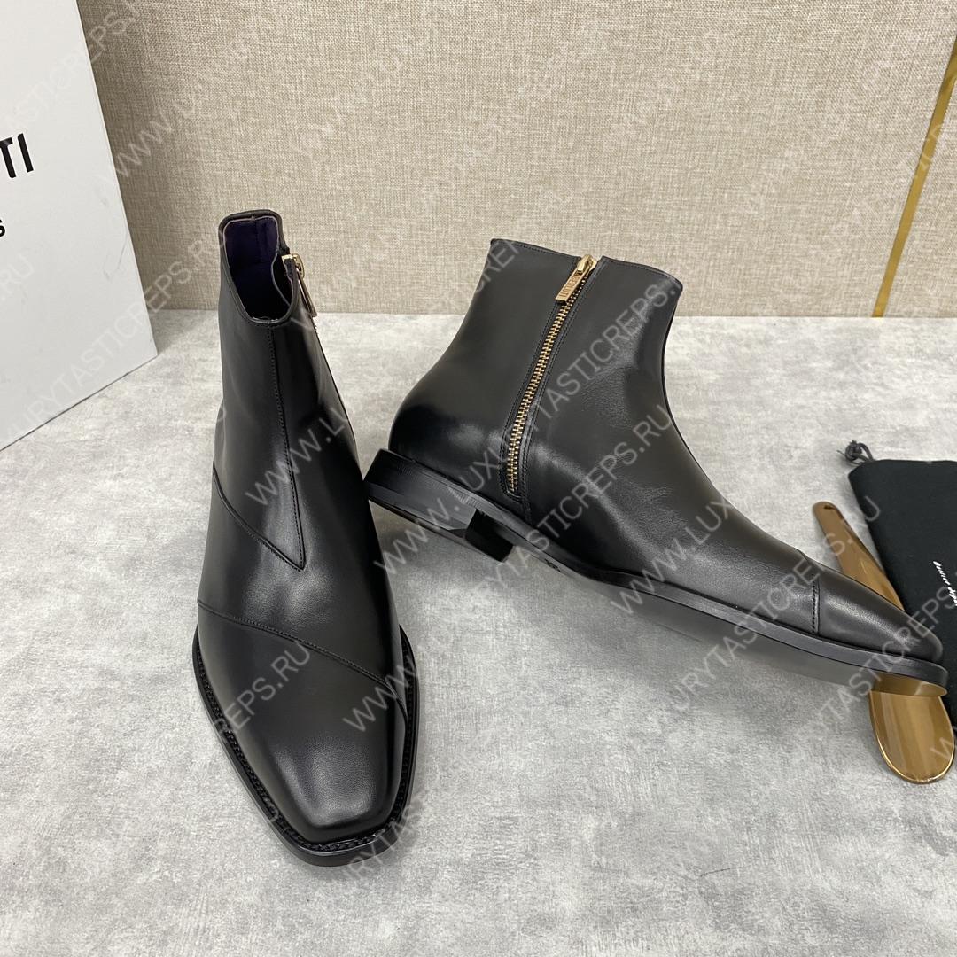 BERLUTI PATCHWORK DEMESURE BOOT BLACK S5591